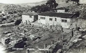 Bergama Turkey Prints: Pergamon - View toward Bergama