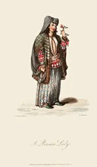 Western Asian Culture Prints: A Persian lady