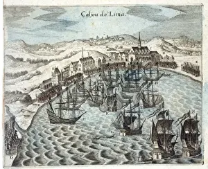 Spanish Conquest History Prints: PERU / LIMA / 1591