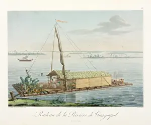 Alexander Von Humboldt Artwork Prints: Peruvian style raft