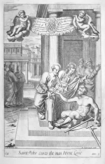 Christianity In The 19th Century Prints: Peter cures ?