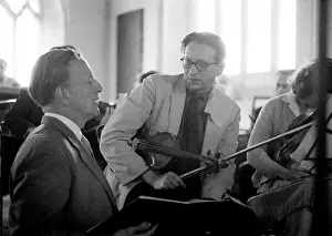 Music Festival Prints: Peter Pears and Emanuel Hurwitz at Aldeburgh Festival 1963 Print