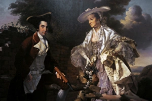 Peter Perez Burdett and his first wife Hannah, 1765, by Jose Peter Perez Burdett and his first wife Hannah, 1765, by Jose