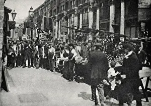 Prints of Part of Petticoat Lane Market, located on Middlesex Street and Wentworth Street in the East End of London Middlesex Prints: Petticoat Lane Market Print, East End of London
