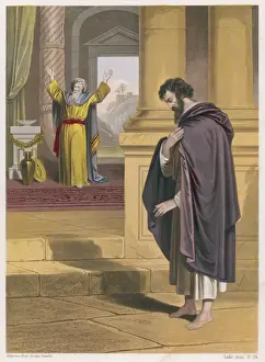 Print of The Pharisee and the Publican