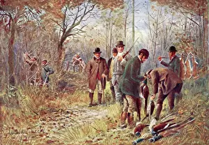 Pheasant Shoot Print, 1912