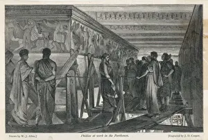 Ancient Greek Art History Prints: Phidias at Work