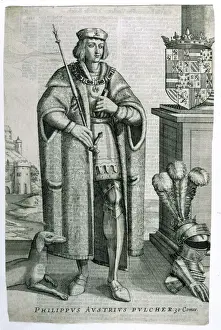 Prints of PHILIPPE IV LE BEL ( the Fair ). King of France, a ruthless and ambitious ruler who inter alia suppressed the Templars and installed popes at Avignon Royalty Prints: Philippe IV Le Bel Print