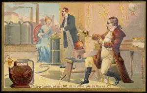 Philippe Lebon Coal Gas Lighting Print 1799