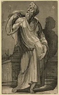 Chiaroscuro Art Prints: A philosopher
