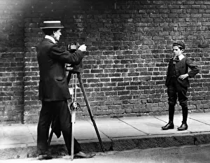 Photographer at Work Print, Early 1900s England