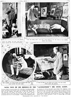 Photographs of Cecil Aldin in the Sketch Photographs of Cecil Aldin in the Sketch