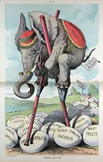 Puck Magazine Illustrations Prints: Picking his way
