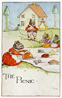 Lilian Amy Govey Artwork Prints: The picnic