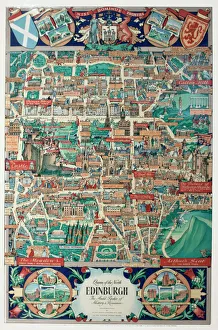 Pictorial map of Edinburgh Pictorial map of Edinburgh