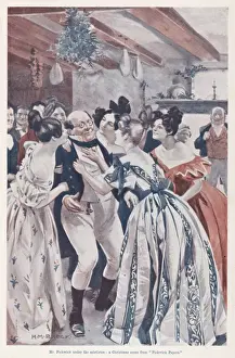 Classic Literature Art Prints: Picwick & Mistletoe
