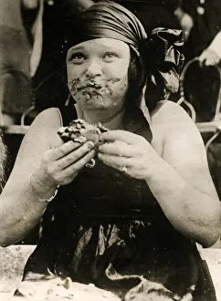 Pie eating contest, National Bathing Beach, Washington 1921 Pie eating contest, National Bathing Beach, Washington 1921