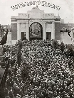 The Pilgrim's Homage, Menin Gate, Ypres, Belgium The Pilgrim's Homage, Menin Gate, Ypres, Belgium