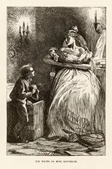 Charles Dickens Prints: Pip and Miss Havisham Print