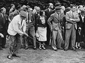 A Pitch-and-Run Shot - Golfer James Braid in Action A Pitch-and-Run Shot - Golfer James Braid in Action