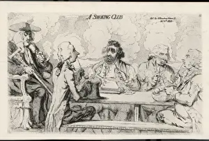 Print of Pitt and Fox, 1793: A Satirical Etching
