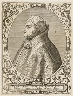 Historical Pope Images Prints: Pius II (De Bry)