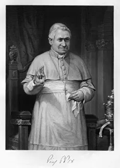 Historical Figure Prints: Pius Ix, Blessing