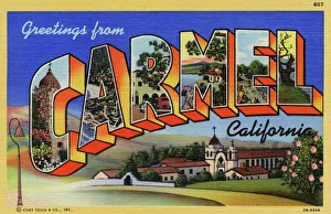 New images grenville collins collection/place large letter card carmel by the sea New images grenville collins collection/place large letter card carmel by the sea