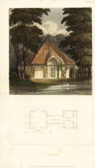 Plan and elevation for a Regency dairy Plan and elevation for a Regency dairy