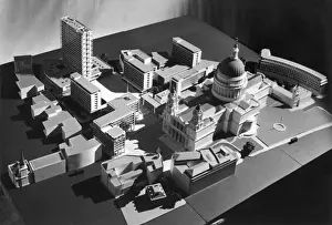 Paternoster Square History Prints: A plan for the redevelopment of Paternoster Square