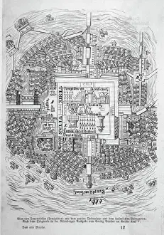 Pre Columbian Architecture Prints: Plan of Tenochtitlan