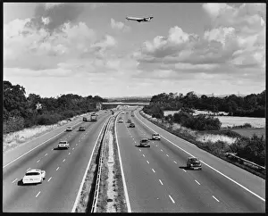 British Transport History Images Prints: Plane over M23