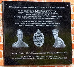 Plaque to Capt Clement Robertson VC, Merlijn Restaurant Plaque to Capt Clement Robertson VC, Merlijn Restaurant