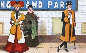 Platform of Holland Park Underground Station Platform of Holland Park Underground Station
