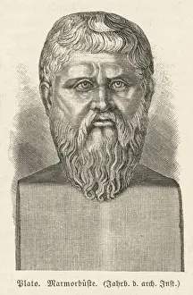 Plato Prints: Plato Print - Athenian Philosopher Bust