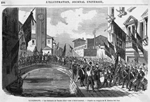 Italian Unification History Prints: Plebiscite in Venicee