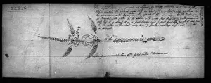 Plesiosaurus Annotated Drawing Print, 1824