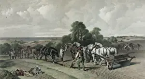 Rural Countryside Views Prints: Ploughing