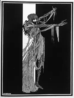 Prints of THE FALL OF THE HOUSE OF USHER But then without those doors there did stand the lofty and enshrouded figure of the Lady Madeline of Usher Edgar Allan Poe Prints: The Fall of the House of Usher Print: Lady Madeline Usher