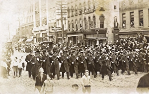 Police officers on parade, Albany, USA Police officers on parade, Albany, USA