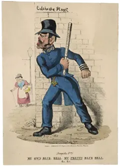 Vintage Law Enforcement Prints: Policeman in Ambush