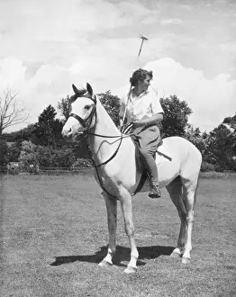 Arabian Horse Prints: Polo Player and Arab Pony Print