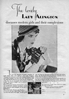 Ponds Cold Cream Advertisement - Lady Alington Ponds Cold Cream Advertisement - Lady Alington