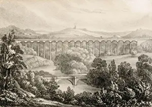 Mary Evans Prints Online - The Pontcysyllte Aqueduct Print