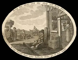 Print of Poor Richard's Almanac, 1735