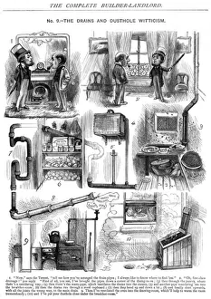 Satirical Illustration History Prints: Poorly Vented Drains