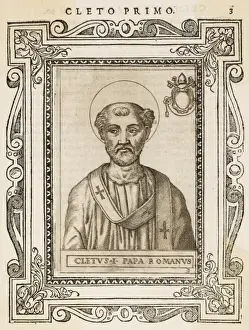 Early Christian History Prints: Pope Cletus