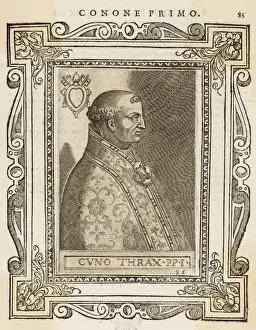 Early Christian Leaders Prints: POPE CONON