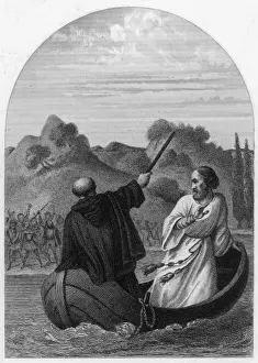 Pope Eugenius IV Fleeing Rome Print