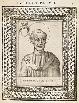 Early Christian Leaders Prints: Pope Eusebius